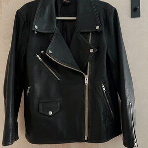 Quince 100% Leather Oversized Biker Jacket